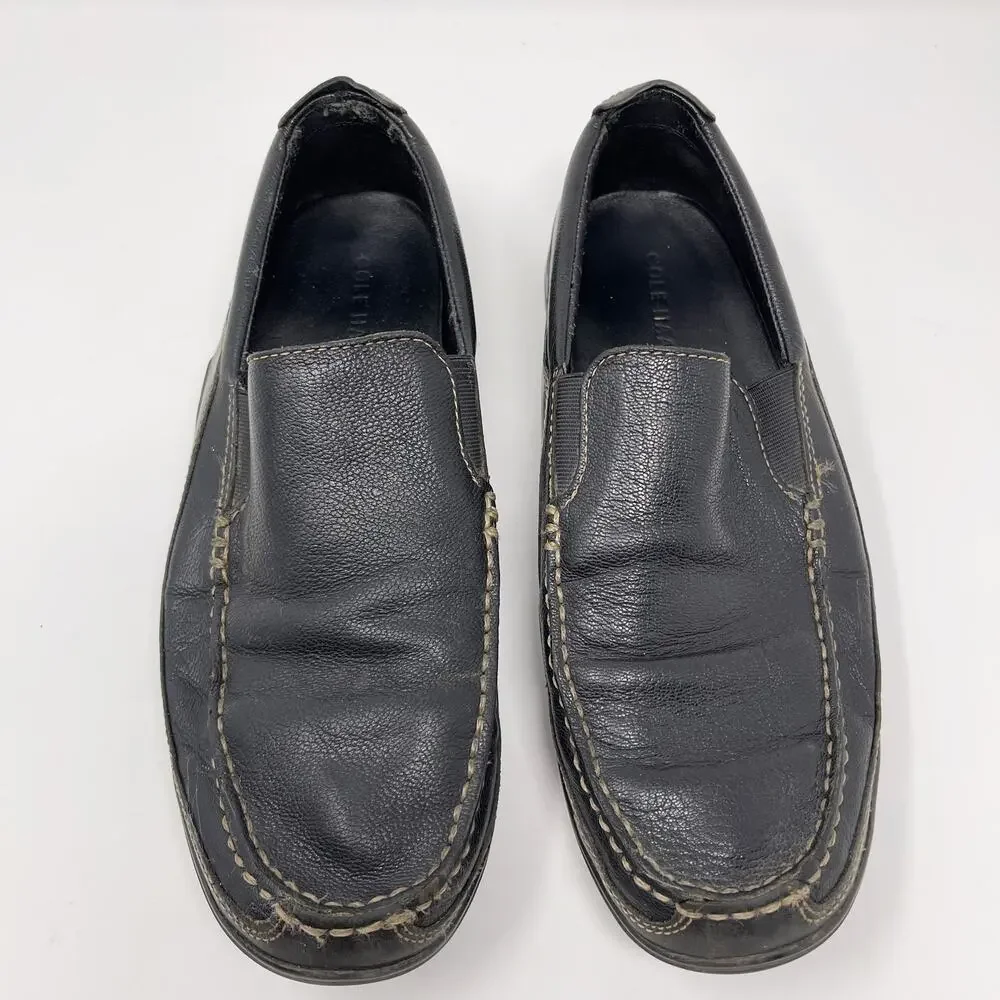 Cole Haan Mens Size 10 Black Tucker Venetian Loafer Slip On Comfort Casual Shoe